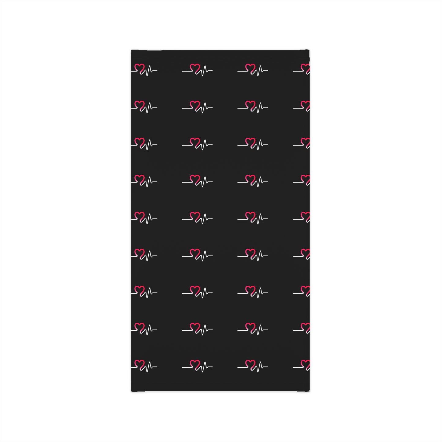 Heart Beat Pattern Lightweight Neck Gaiter, Face Cover
