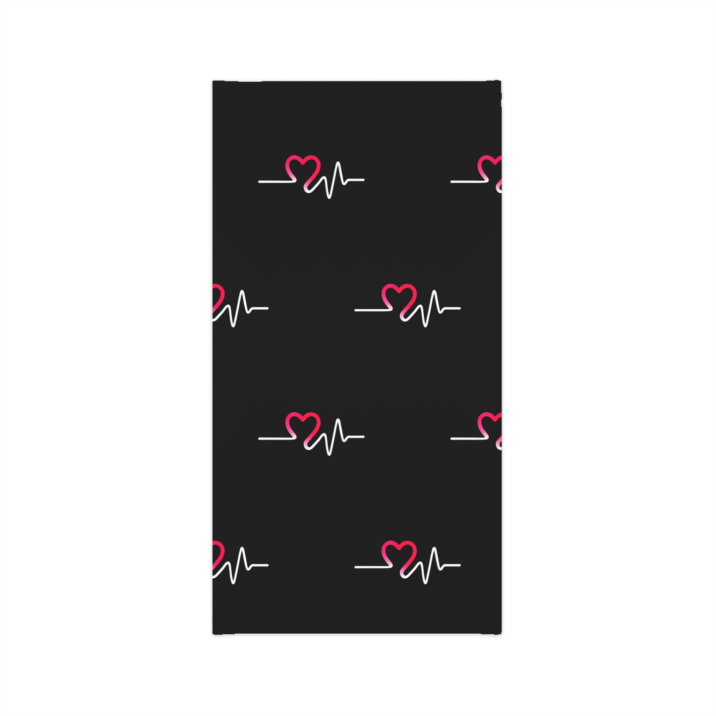 Heart Beat Pattern Lightweight Neck Gaiter, Face Cover
