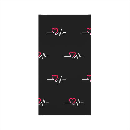 Heart Beat Pattern Lightweight Neck Gaiter, Face Cover