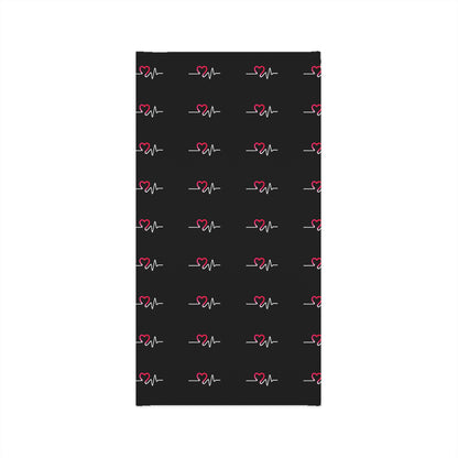 Heart Beat Pattern Lightweight Neck Gaiter, Face Cover
